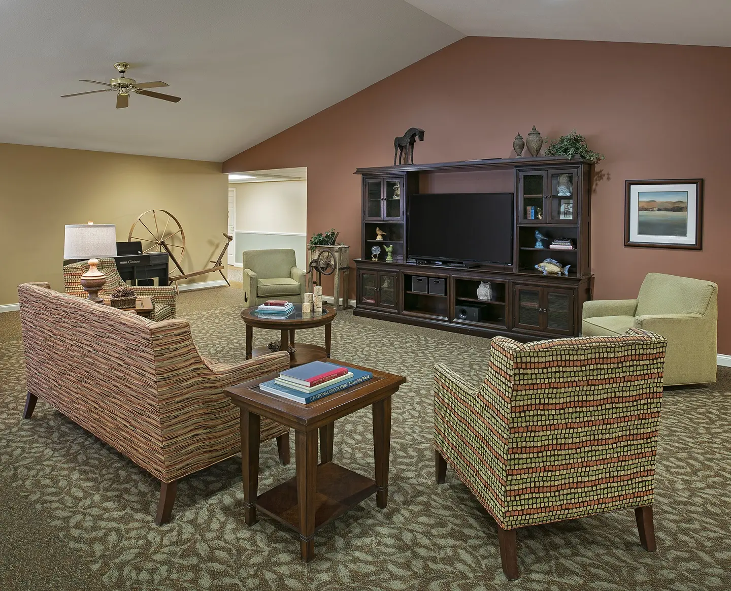 American House Charlevoix senior and assisted living facility cozy sitting room adsf